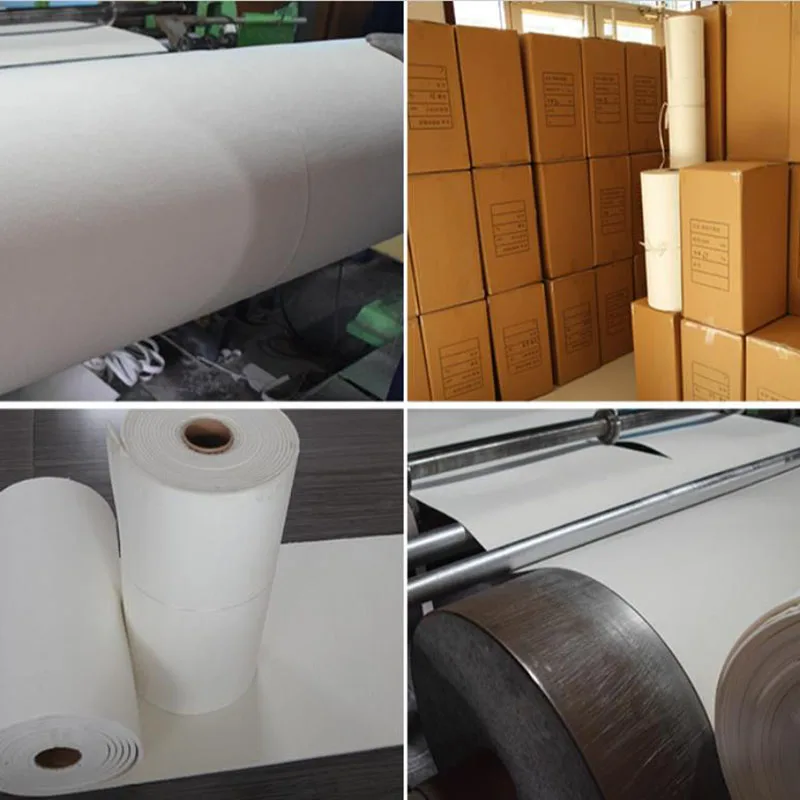 Papel de fibra de cerรกmica de varios tamaรฑos, Papel de fibra de silicato de aluminio resistente a altas temperaturas, junta de sellado de alta