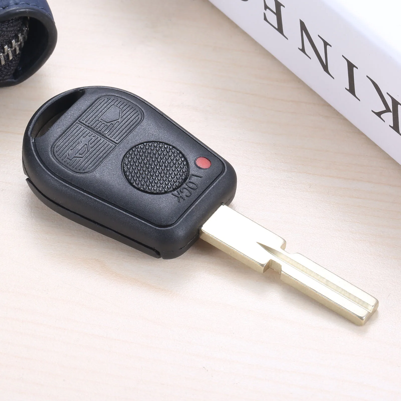 3 Button Auto Replacement Remote Key Fob Shell Case Cover Uncut Blade Key for BMW 3 5 7 Series Z3 E46 E39 E38 E36