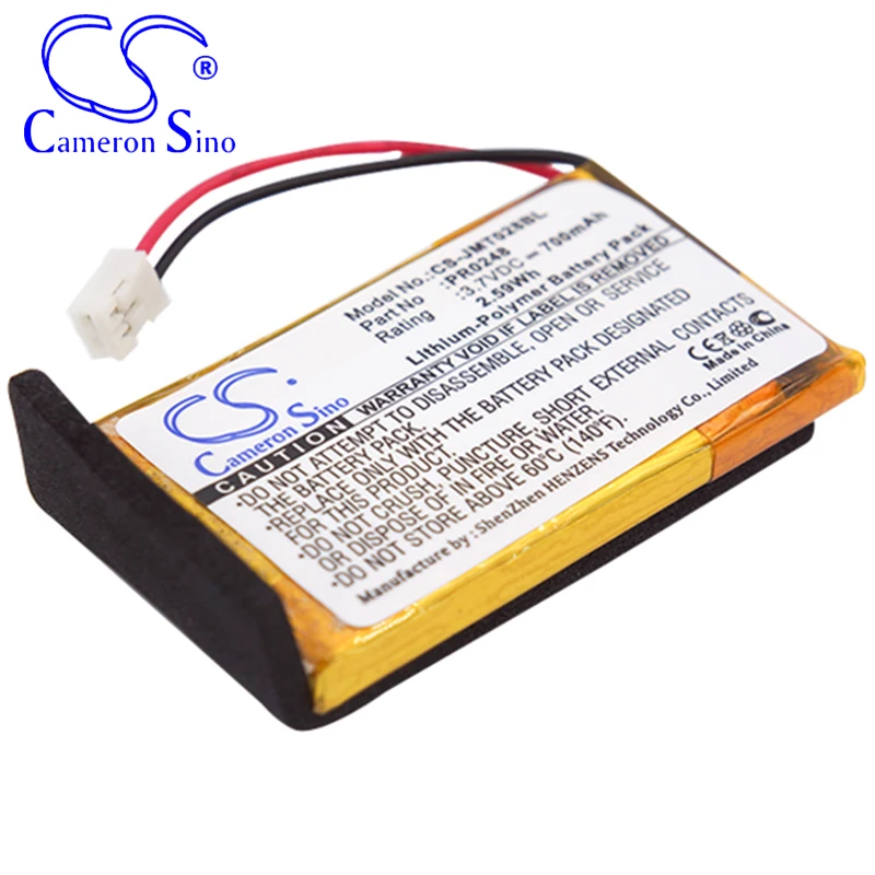 CameronSino 배터리 JAY 송신기 ERUS 송신기 UR E fits JAY PR0248 크레인 원격 제어 배터리 700mAh/2.59Wh 3.70V