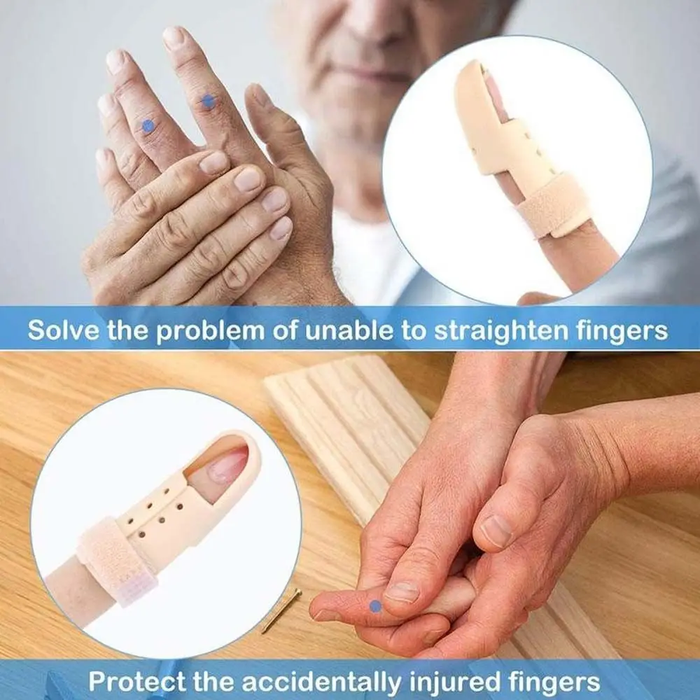 Supporto per articolazione del dito Fissatore per fratture Strumenti per la cura della riparazione Protezione per l'articolazione del dito Tutore per la correzione della stecca per le dita Culle per le dita fisse