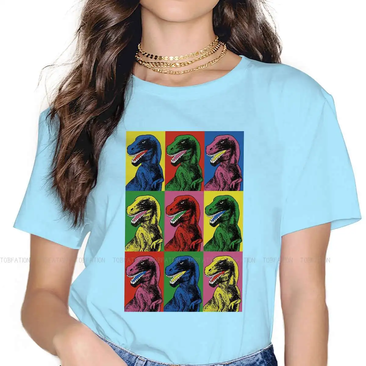 Jurassic Park Dinosaur Science Fiction Film Original TShirts Pop Art Print T Shirt 4XL Clothing