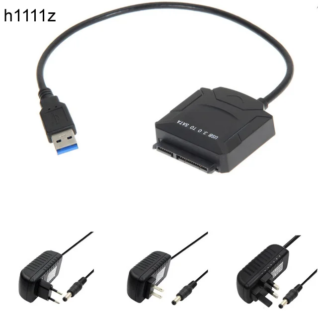 

Кабель-адаптер USB 3,0 к SATA для жестких дисков 2,5 дюйма, HDD, SSD, ноутбуков, жестких дисков, Blu-Ray DVD/Φ/адаптер EU/UK/US