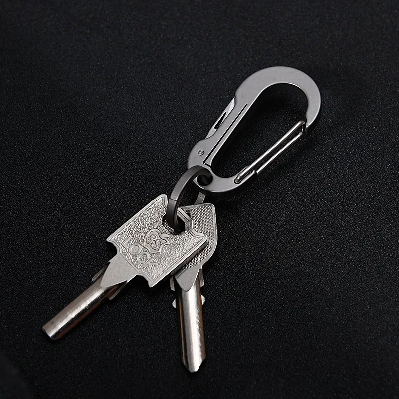 TC4 Titanium alloy Multi-tool Keychain Knife Mini edc Portable Knife outdoor fold Survive Self-defense fishing Carabiner Knife