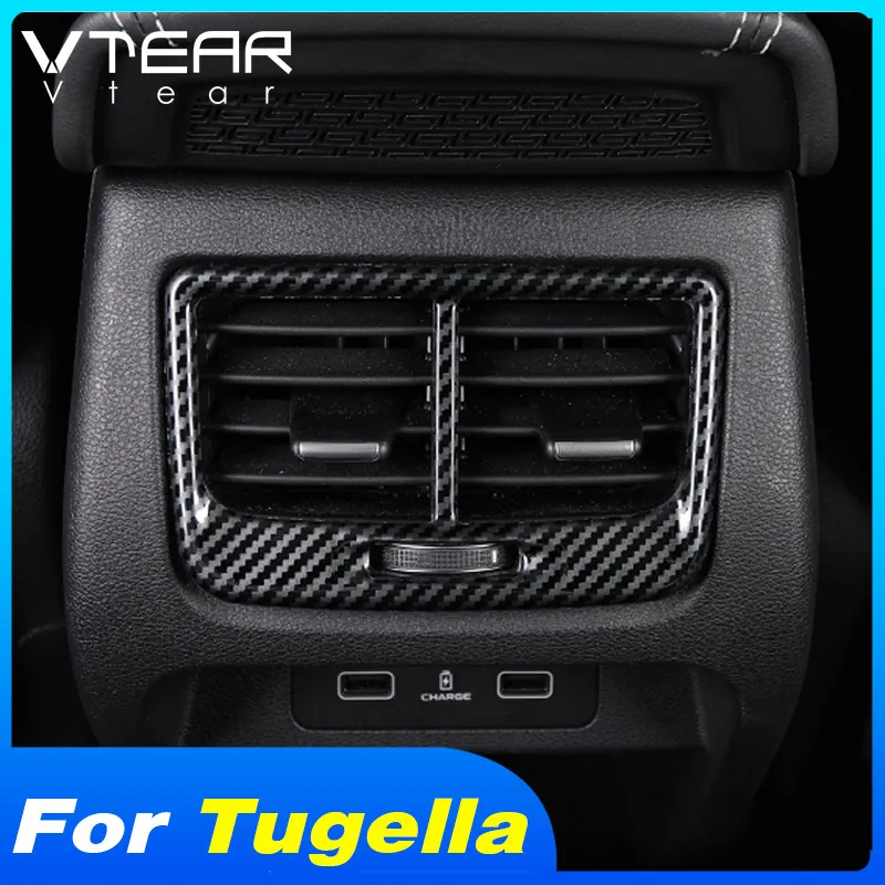 

Vtear Rear Charger Air Outlet Cover Interior Decoration USB Charging Port Frame Trim For Geely Tugella Xingyue FY11 Knewstar 001