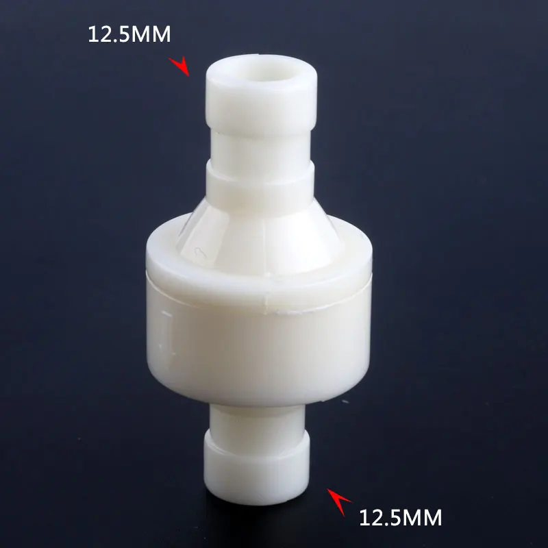 12MM Plastic One Way Inline Check Valve Gas Air Liquid Water Fluids Valve Water Dispenser Accessories Heating Bile Steam