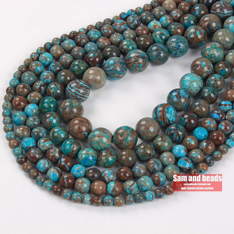 5A Natural Stone Blue Crazy Lace Agates Round Loose Beads For Jewelry Making DIY Necklace Bracelets BCLA20