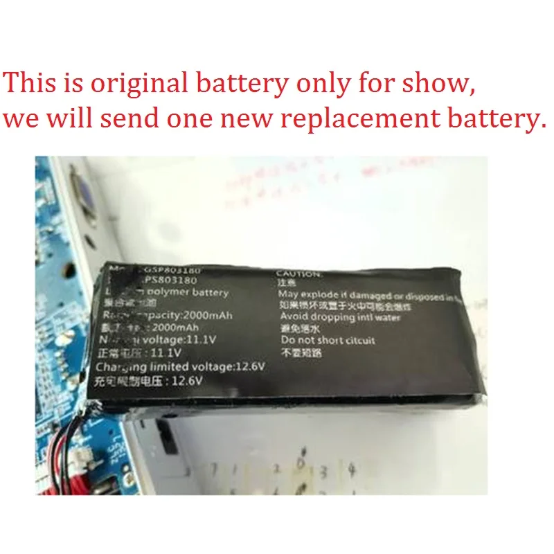 

New Battery for COOLUX X3+ X3S X6 Projector Li-polymer Rechargeable Pack Replacement 11.1V 2000mAh 5000mAh