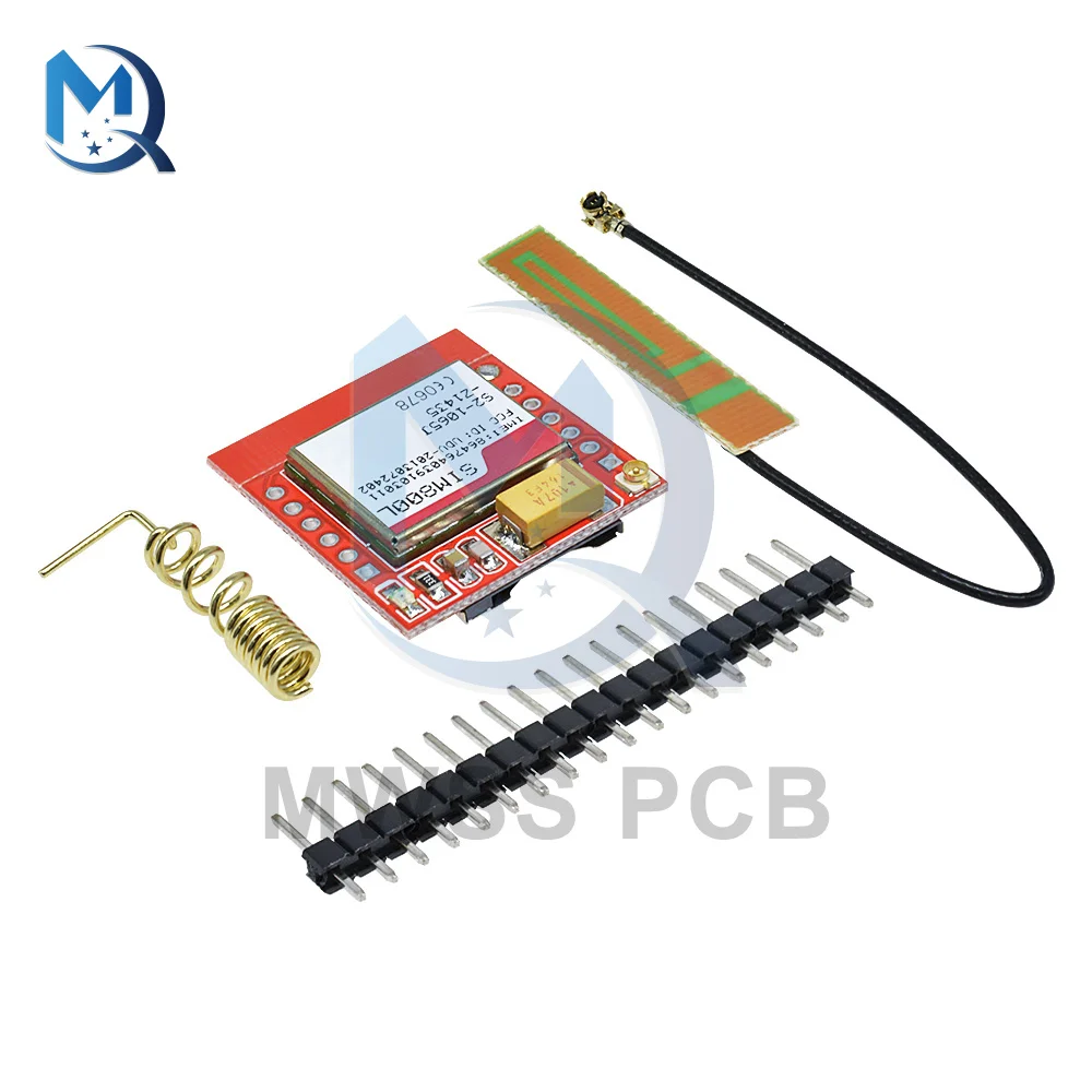 3.7V-4.2V Mini moduł SIM800L GPRS rdzeń czterozakresowy Port szeregowy TTL interfejs IPX bezprzewodowy SIM800 + antena dla Arduino