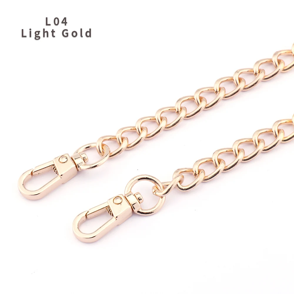 Bag Chain Accessories Bag Strap Shoulder Strap Cross Light Silver Chain Removable Aluminum DIY Purse Chain Metal Bag Accessories