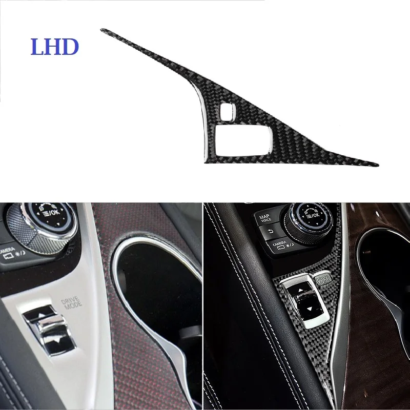 

Fit For Infiniti Q50 Q60 2014-2020 Carbon Fiber Interior Center Console Gearbox Drive Rocker Panel Decorative Sticker