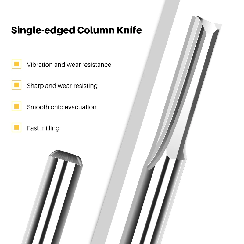 10 Stuks 3.175Mm Shank 2 Fluit Rechte Frees Carbide End Mills Router Bit Straight Slot Voor Cnc Mdf graveren Frees