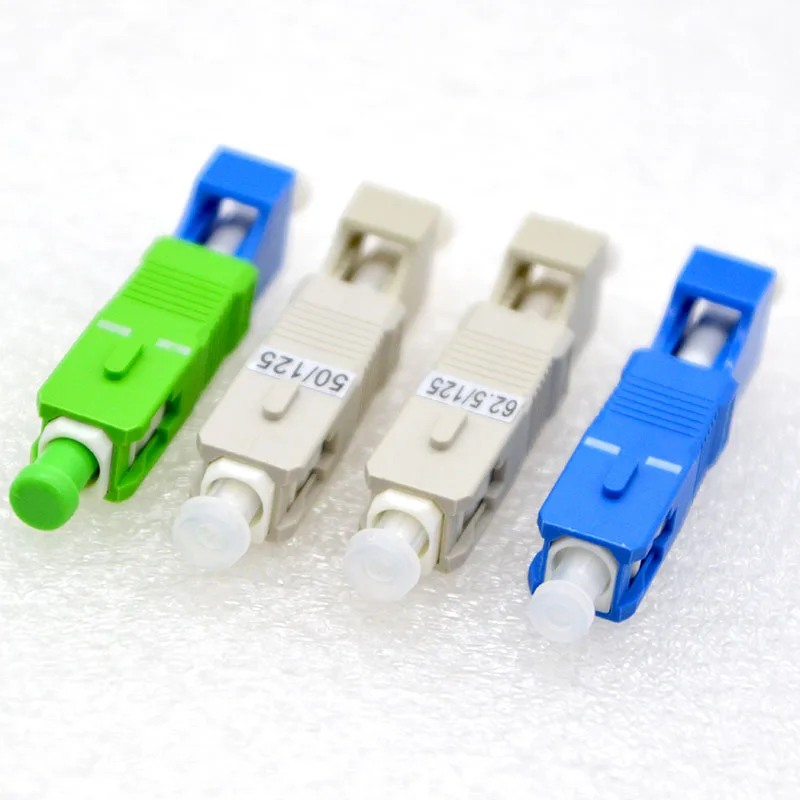 New Optical Fiber Connector LC Female-SC Male Fiber Adapter Single Mode/Multimode OM3 OM4 Adapter Flange Coupler Factory Price