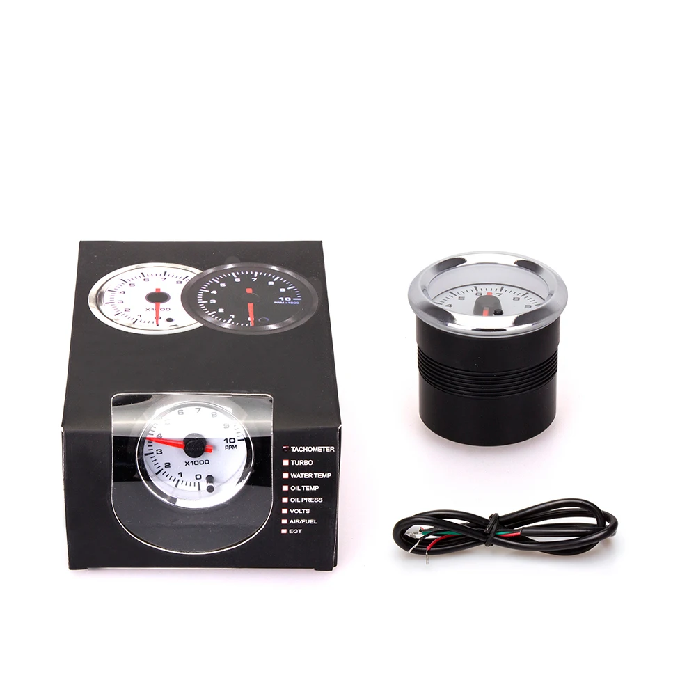 52MM Gauge Tachometer Boost Gauge Water Temp Oil Temperature Oil Press Voltage Air Fuel Ratio EGT Gauge Tacho Voltmeter Holder