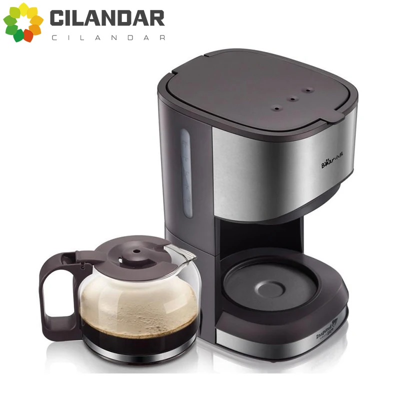 Household American-style extraction drip-type mini coffee machine 0.7L teapot glass bottle can keep warm can make scented tea