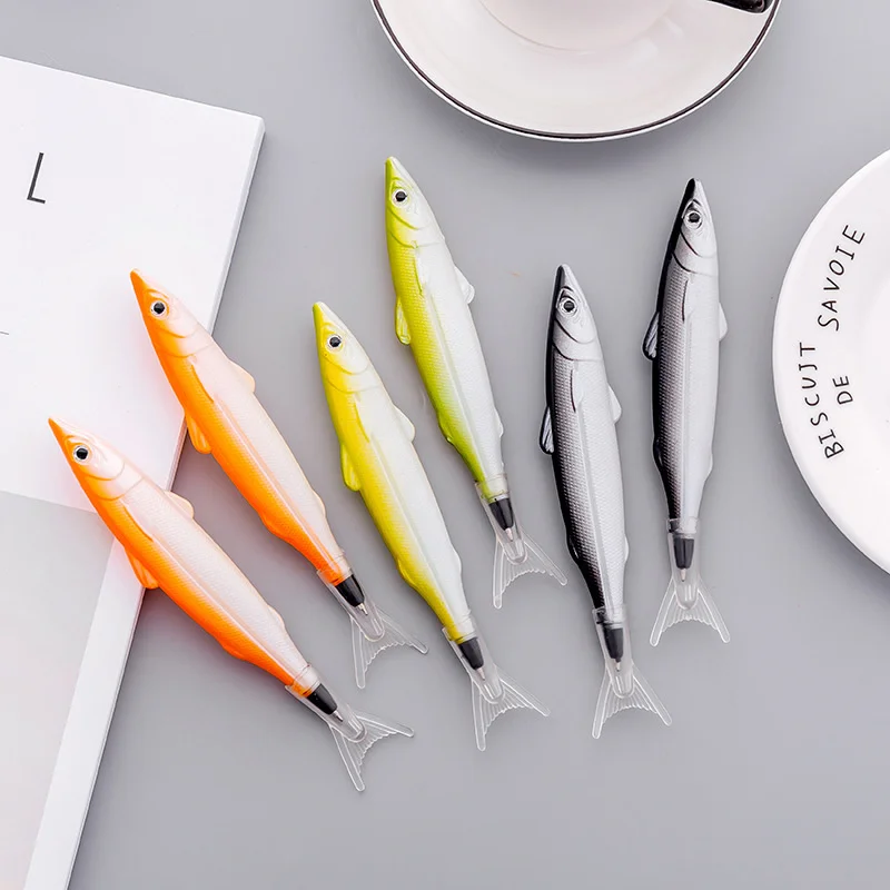 Ellen Brook 1 Piece Cute Kawaii Sea Fish Stationery Creative Ballpoint Pen Office School Supply Novelty Funny Lovely Pens