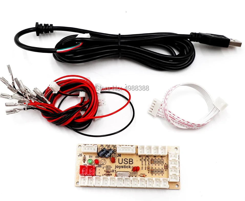 20 Stück Zero Delay Arcade USB Encoder PC zu Joystick Arcade Rocker Platine Steuerung mit 2,8 mm oder 4,8 mm Draht – Detail 2