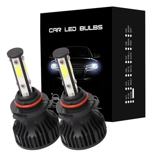 ASLENT-bombillas LED H7 4COB H4 H11 H8 H9 para coche 9005 HB3 9006 HB4 9004 9007, faros delanteros blancos 6000k, novedad