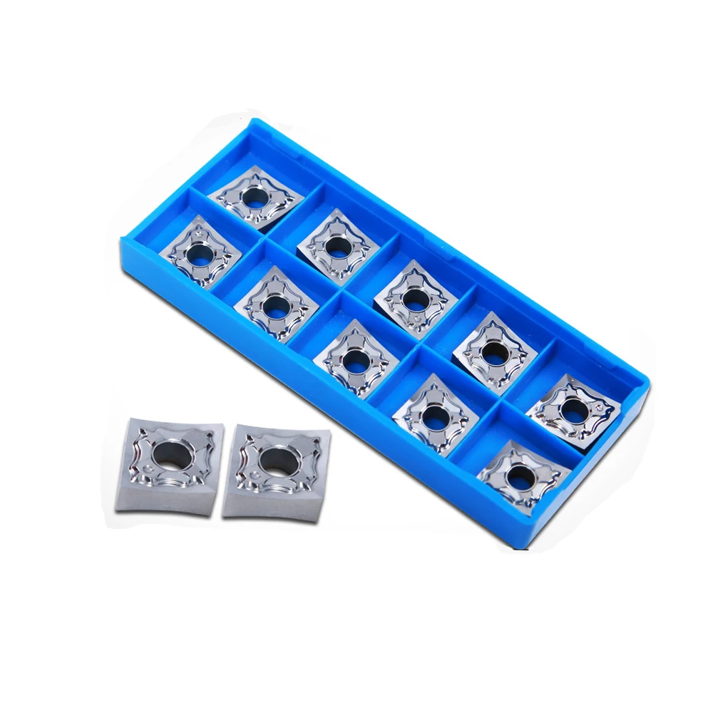10pcs CNMG120404 HA H01 Aluminum Turning Inserts Blade Carbide CNMG 120408 cnc Lathe Cutter Aluminum Copper Tool