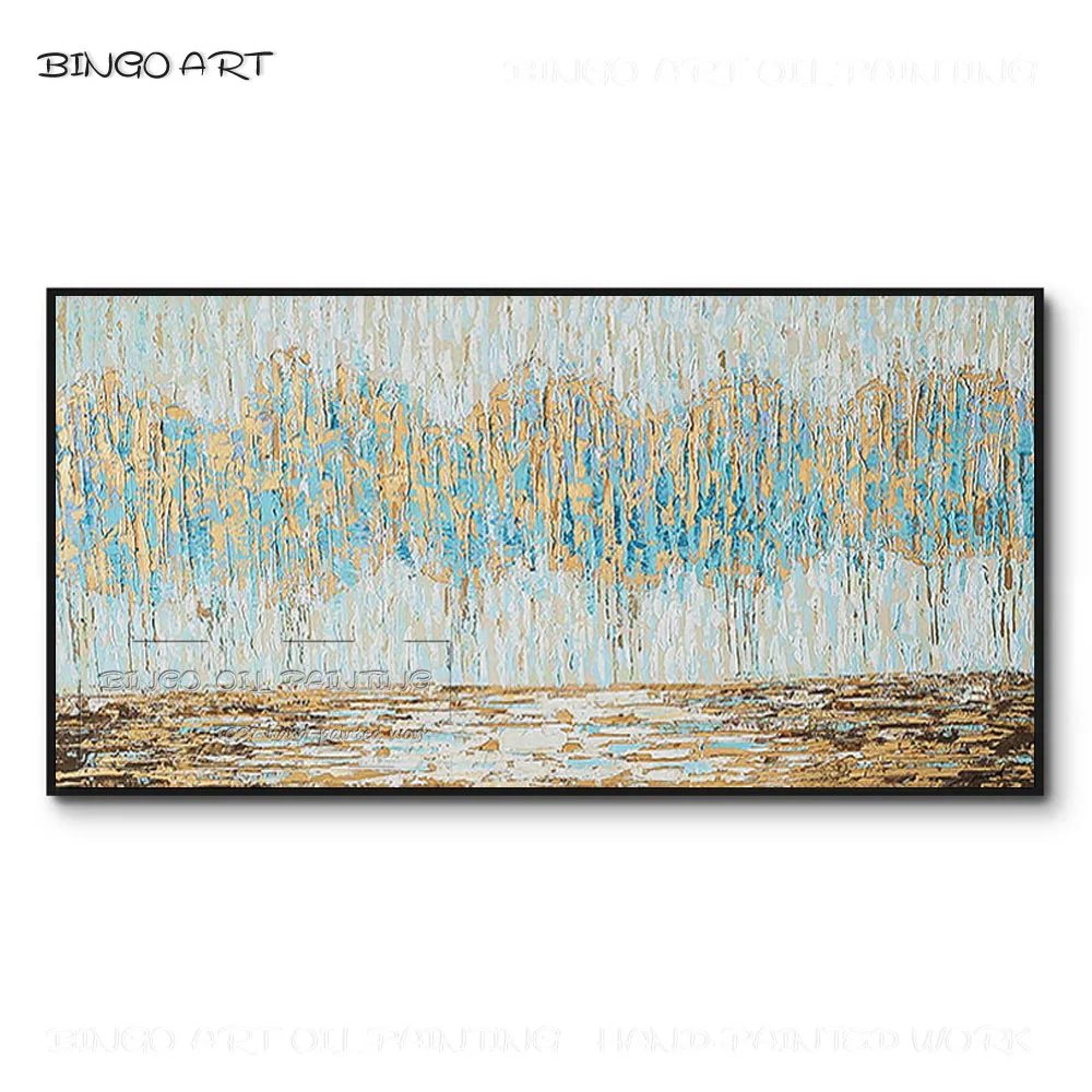 

Pure Hand-painted High Quality Abstract Landscape Oil Painting on Canvas Pop Fine Art Abstract Landscape Forest Oil Painting