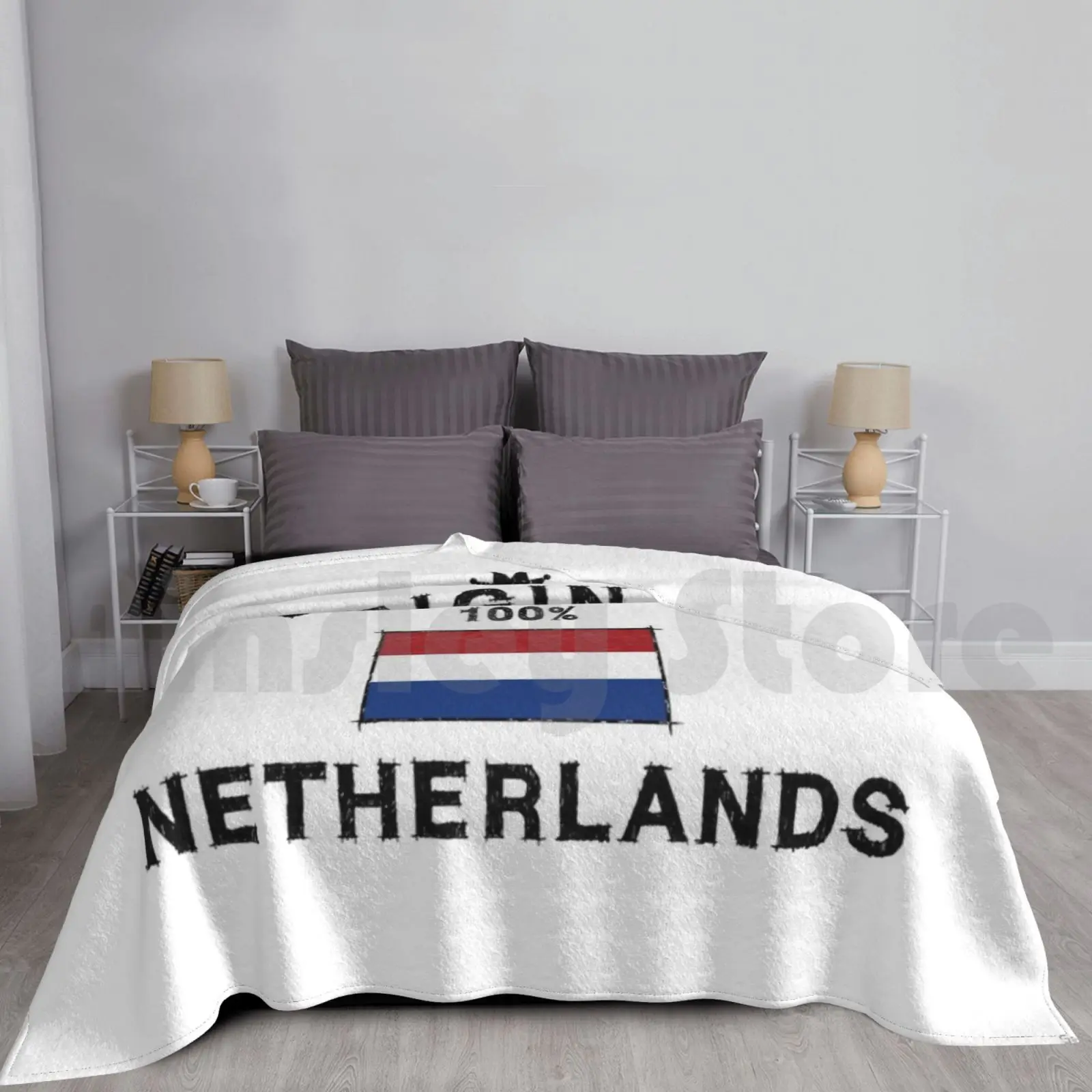 Manta de tulipanes, turbinas de viento de queso personalizadas a la moda o la bicicleta holandesa, hay muchas razones para aman el