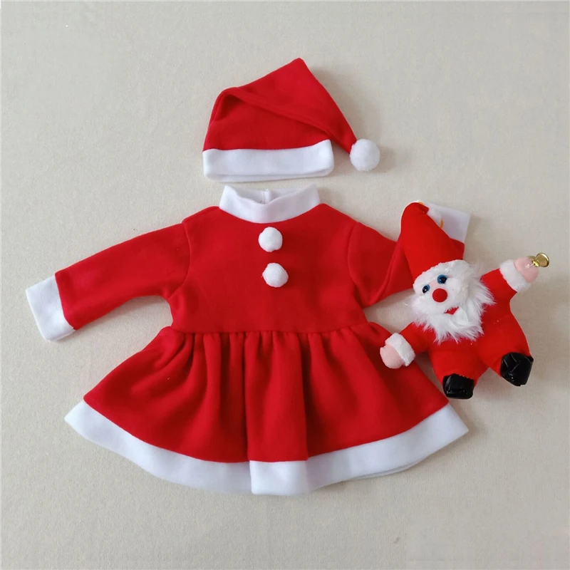 Newborn Baby Santa Claus Clothing Infant Boys Girls Christmas Clothes Photography Xmas Costumes Dress Rompers Doll Photo Props