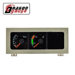 「DRAGON」 Water Temp Gauge Oil Press Gauge Fuel Gauge Barometer Air Pressure Gauge Combined Gauge Fit for 24 Trucks DZ9100586016