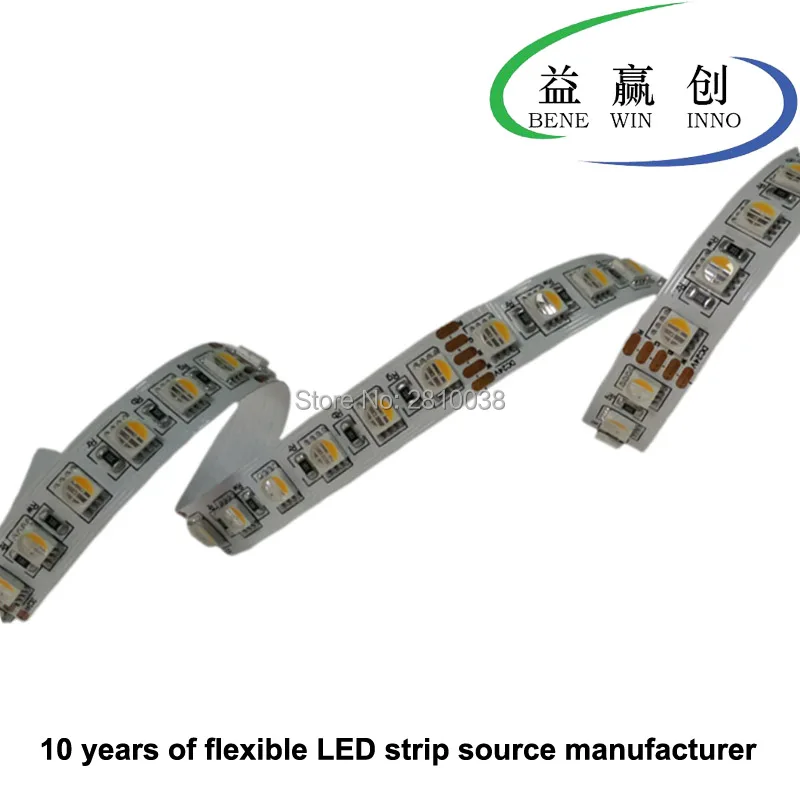 

100M/Lot High cri 80+ 96leds/M led strip light 5050rgbw DC24V 4in1 led strip light 30.6W/M flexible led strip 12mm wide led tape