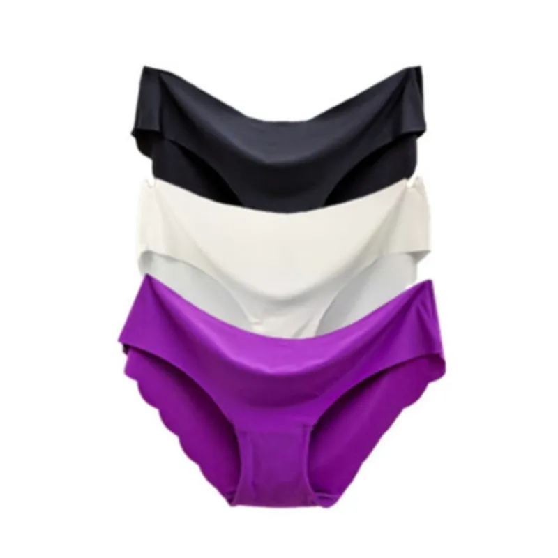 Sexy Panties for Women Briefs Set Seamless Lingerie Solid Mid-Waist Cotton Panty Female Underpants Underwear High Quality