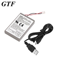 GTF 2000mAh 3.7V Rechargeable Game Battery for Electronic Playstation old version PS4 Controller with USB Cable Li-ion Battery