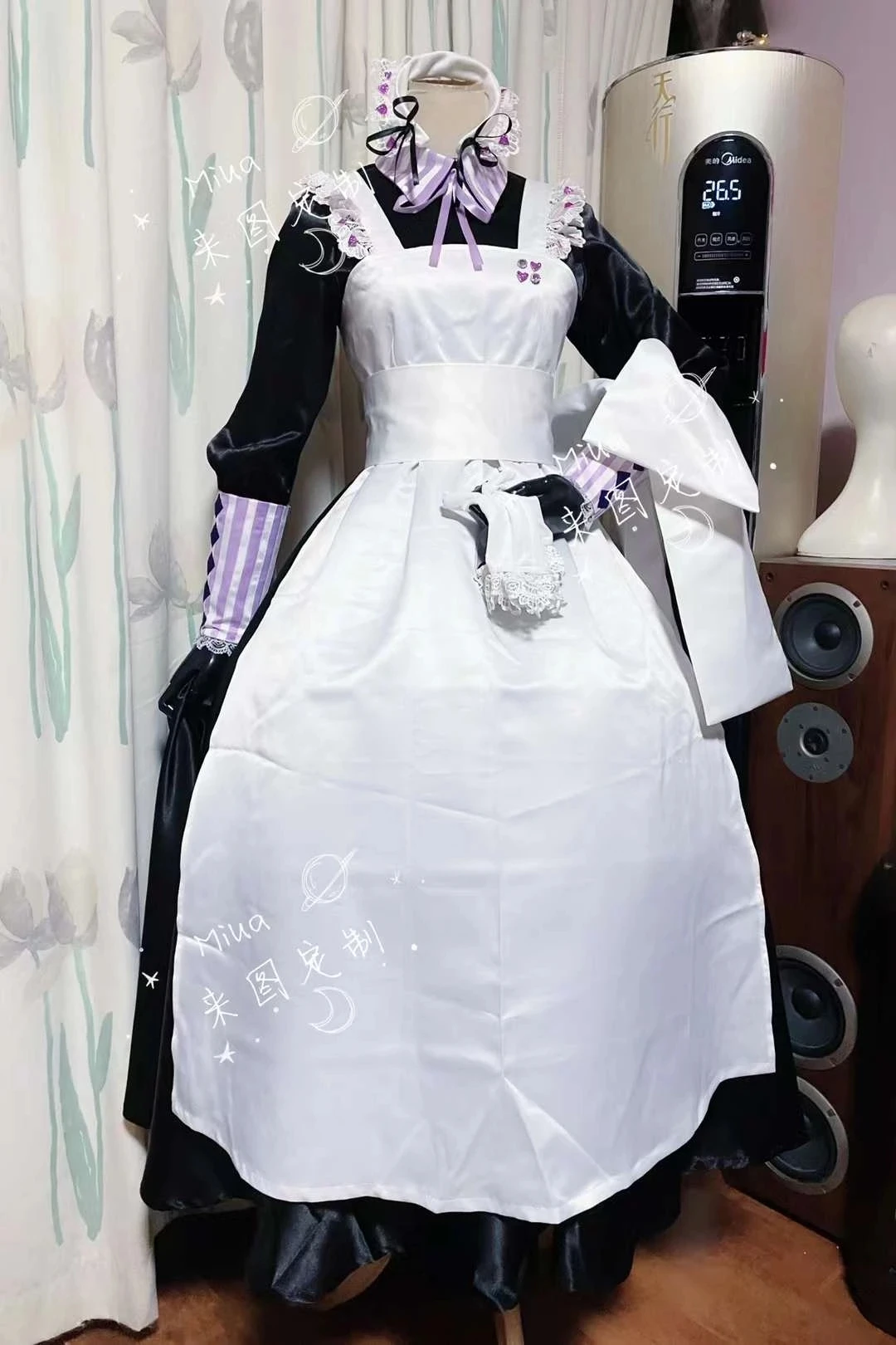 COSLEE Vtuber Hololive Ninomae Inanis Maid Dress Uniform Ina Cosplay Costume Role Play Halloween Carnival Party Outfit Women NEW