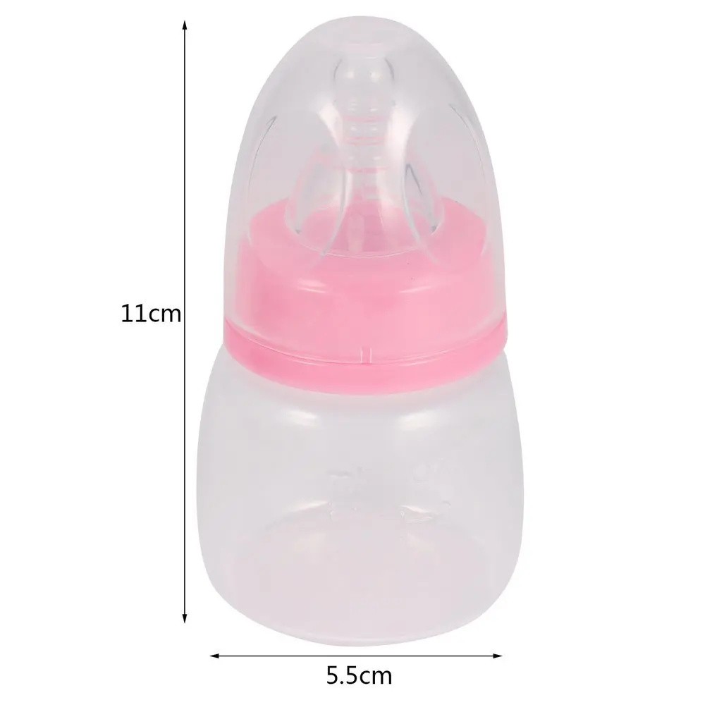 100% Brand New Infant Baby Feeding 0-18 Months Feeder 60ML PP Nursing Juice Milk Mini Hardness Bottle Baby Bottles And Nipples