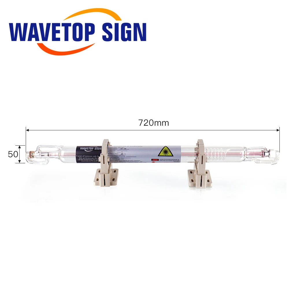 WaveTopSign Co2 Стекло лазерной трубки 700 мм 40 W Стекло Лазерная лампа для CO2 лазерной гравировки, резки