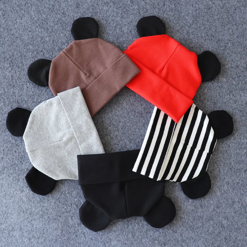 Baby Hat With Ears Cotton Warm Newborn Accessories Baby Girl Boy Autumn Winter Hat For Kids Infant Toddler Beanie Cap Girls Hat