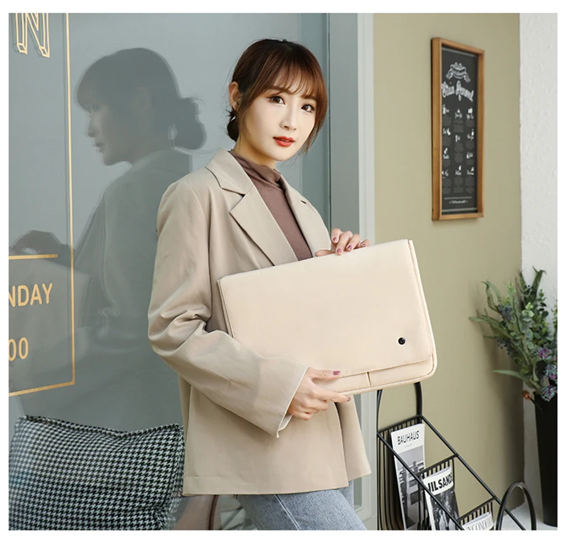 Laptop Tasche Für MacBook Air 13 Fall Xiaomi HP Dell Für 11,6 12 13 13,3 14 15 Zoll Laptop Multi-schicht Lagerung Snap-auf Laptop Cas – Detail 28