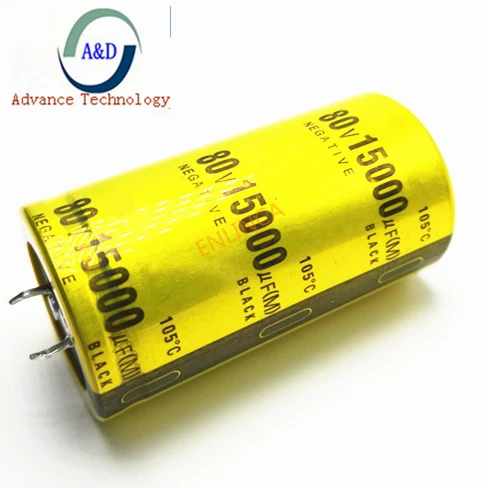 New good quality 80V 15000UF Radial DIP Aluminum Electrolytic Capacitors size 35*65 80V 15000UF Tolerance 20%