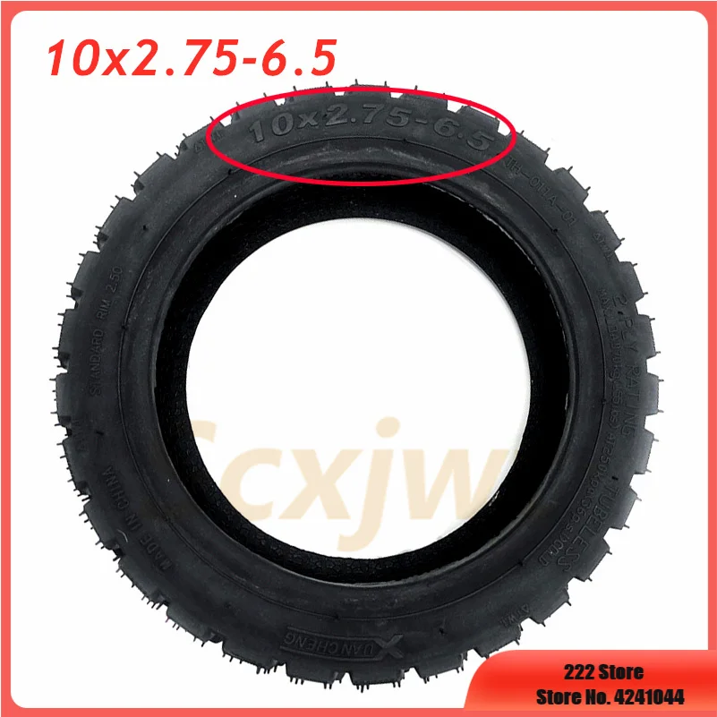 10Inch Explosion-proof Tyre 10x2.75-6.5 Thickened Tubeless Tire for FLJ SK1 Speedway 5 Dualtron 3 Electric Scooter Self Balance