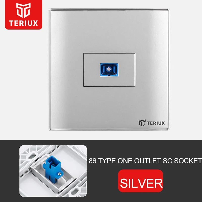 Teriux 86 type SC socket PC Wall socket universal built-in socket luxury electrical outlet recessed