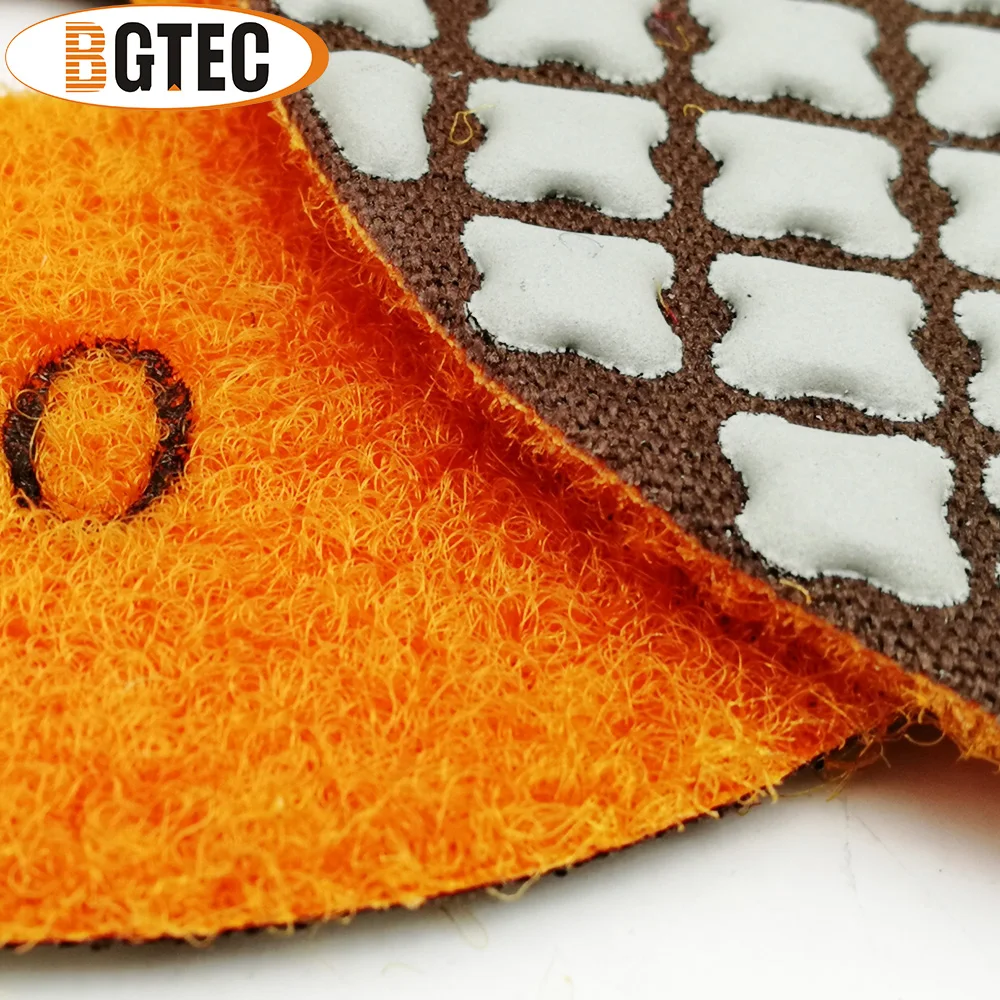 BGTEC 7pcs 100 millimetri #200 Tamponi Per Lucidatura A Secco di Diametro 4 pollici Resina Legame Diamante Flessibile Levigatura Disco Per granito di Marmo di Ceramica