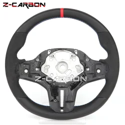 Suede Steering Wheel For BMW G20 G30 G20 G29 F40 F44 G01 Full Leather Suede Leather Racing Sport Wheel Car Accessories