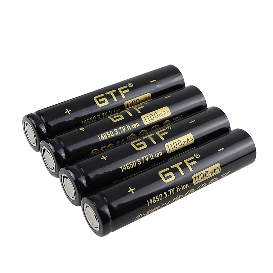 Original 3.7V 14650 Lithium Battery 1100mah 14650 Rechargeable Li-ion Battery for Electric Razor Megaphone Flashlight Battery