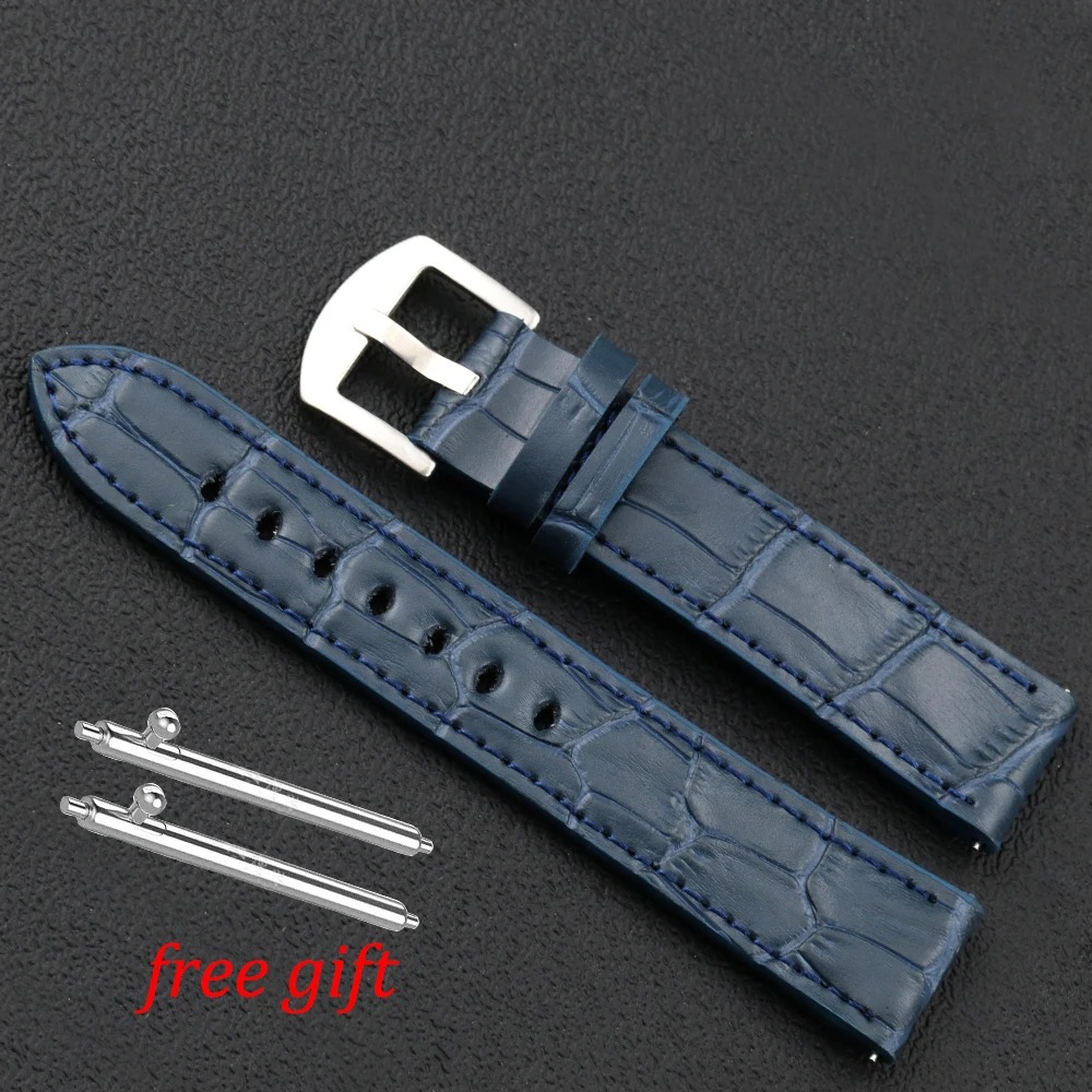 leather watch strap Watch accessories  genuine strap wholesale 18mm 20mm 22mm quick disassembly men bracelet