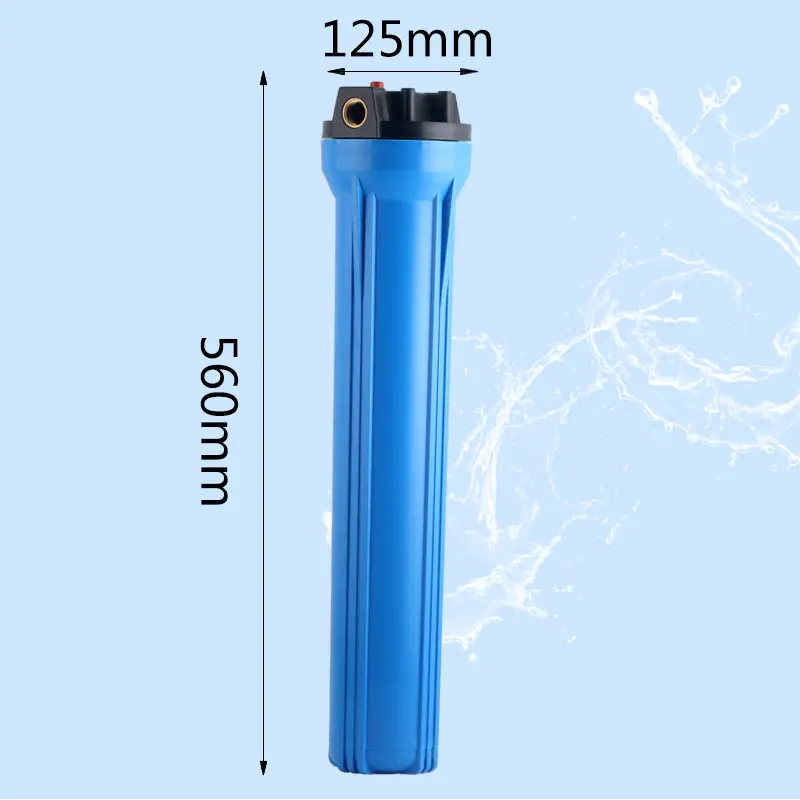 Currency 20 Inch Reverse Osmosis Blue Filter Bottle Copper interface 1/2\'\' Thread 20MM 20\'\' Filtration Commercial Cartridge