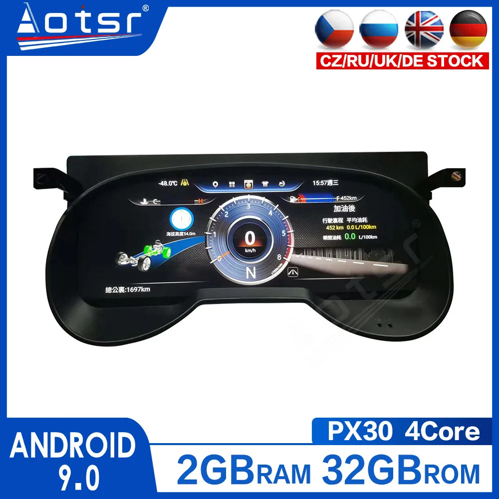

AOTSR 12.3 Inch For Toyota RAV 4 2019-2020 Car LCD Cluster Instrument Multimedia Dashboard Modification GPS navigation player
