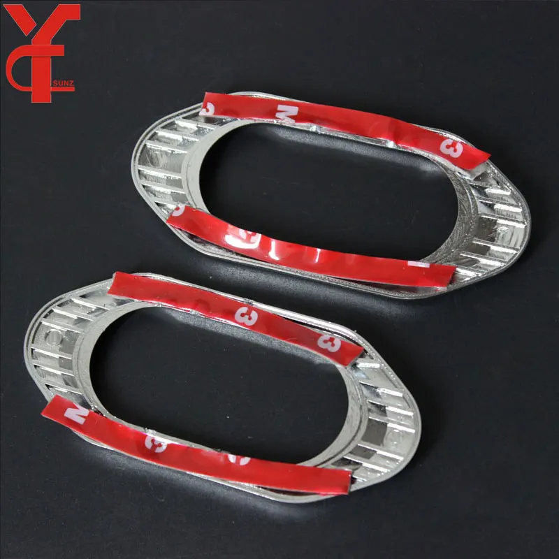 Side Lamp Parts Accessories For Nissan Navara D40 2006 2007 2008 2009 2010 2011 2012 2013 Frontier Chrome Car Vent Lights Cover