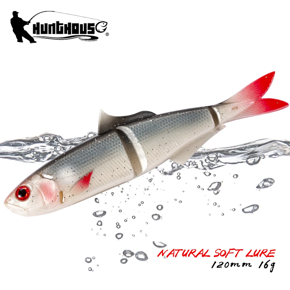 Hunthouse fishing soft 4 play Cannibal soft lure Artificial Bait 120mm/16g wobbler silicone swimbait pike trout catfish pesca