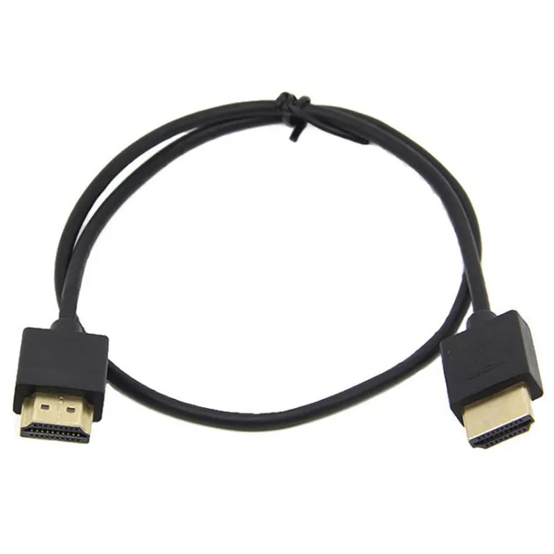 Cable Ultra delgado hdmicable macho a Mini Micro HD compatible con macho Super suave Delgado OD 3,0 2k * 4k hd @ 60hz 30cm/60cm/1m