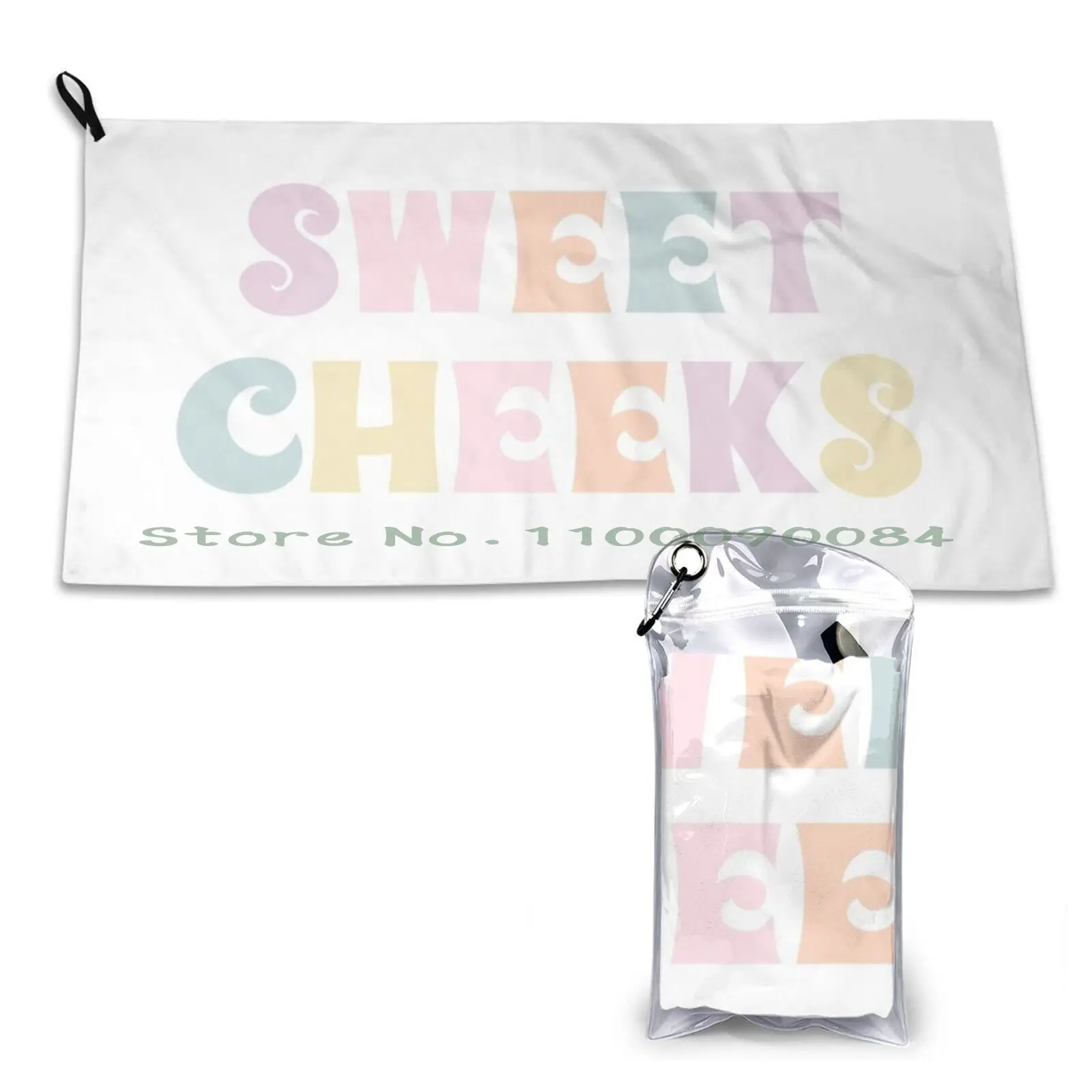 Sweet Cheeks Quick Dry Towel Gym Sports Bath Portable Get Nice Bum Nice Butt Red Pink Rug Aesthetic Fluid Motion Trendy Shower