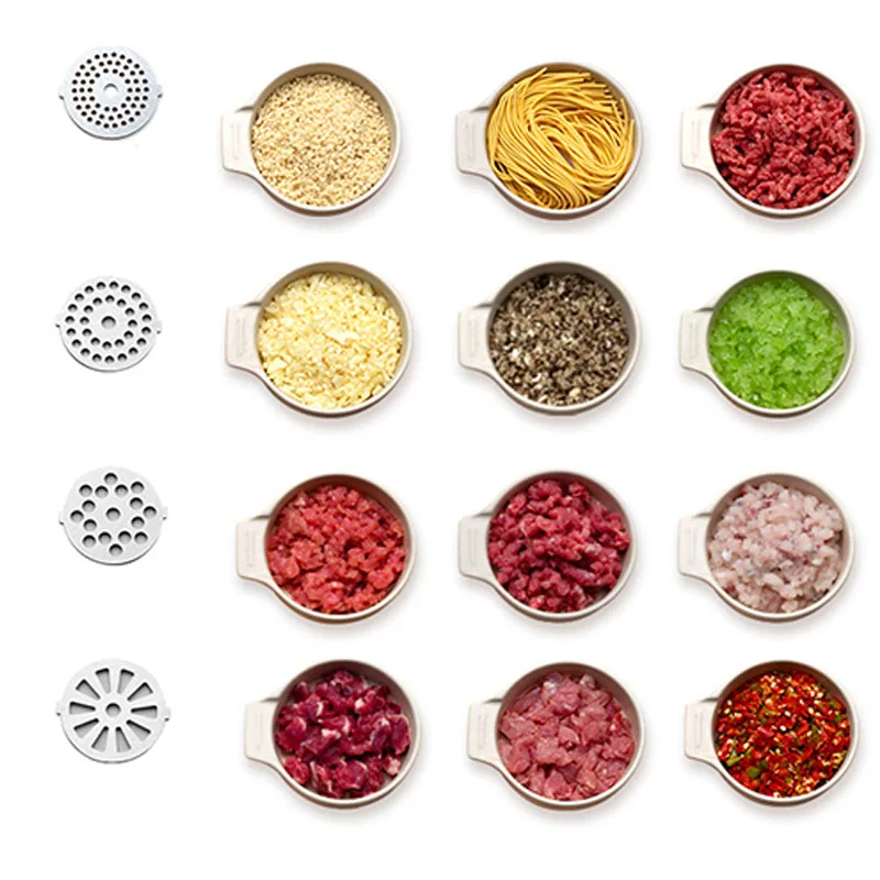 المطاحن الكهربائية اللحوم الفولاذ المقاوم للصدأ الثقيلة المفرمة السجق ستوفير الطعام المعالج الأجهزة المنزلية المروحية للمطبخ