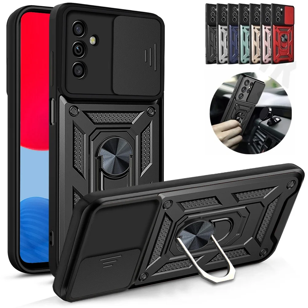 

Slide Camera Lens Case For Samsung Galaxy S23 S21 S22 S20 Ultra A51 A50 A52 A53 A70 Note 20 Military Grade Bumpers Armor Cover