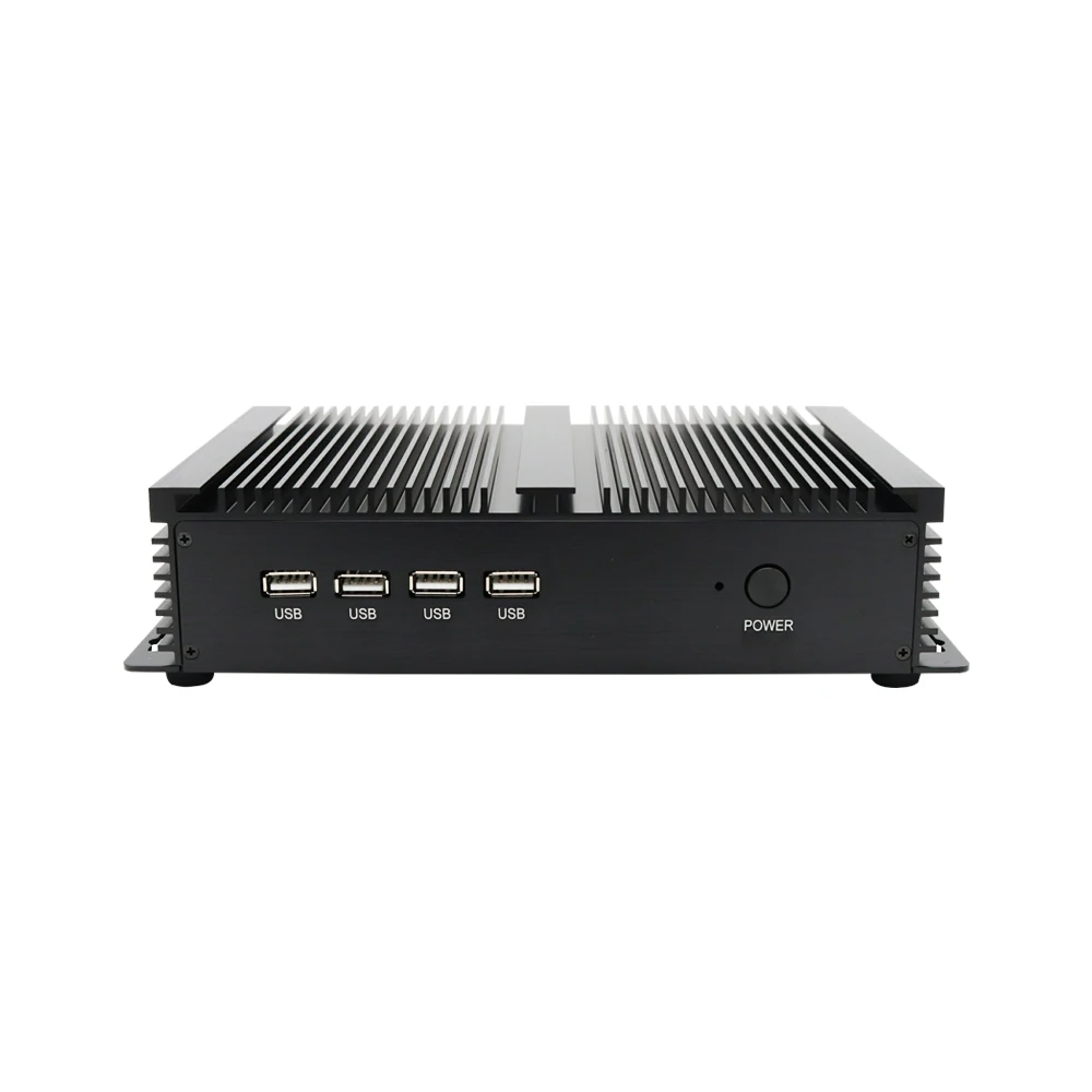 Yohirs Industrial Fanless Mini Computer In-tel Core i5 3317U Celeron 1037U 2*RJ45 Lan 4*RS232 COM Rugged Micro PC Win7 XP OS